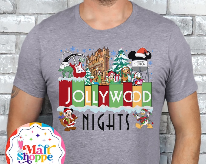 MALT SHOPPE Jollywood Nights Hollywood Studios Shirt