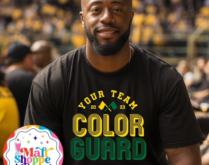 MALT SHOPPE Guard Marching Band Color Guard Custom Choice of Color Custom Your Team Name
