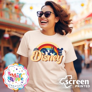 MALT SHOPPE Disney Four Parks Magic Kingdom Epcot Hollywood Studios Animal Kingdom Shirt T-Shirt Tank Top