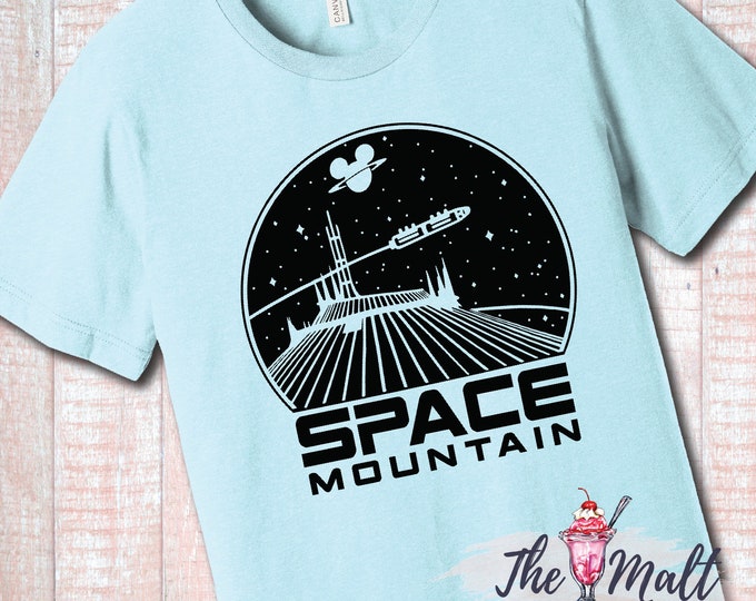 MALT SHOPPE Space Mountain Tomorrowland Magic Kingdom Disney Unisex Shirt