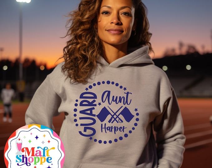 MALT SHOPPE Custom Title and Guard Member Name Marching Band Color Guard Custom Choice of Color