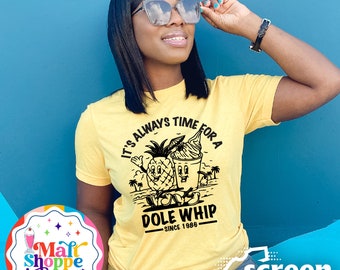 MALT SHOPPE Dole Whip Aloha Isle Disney Always Time for a Dole Whip Tee Tank