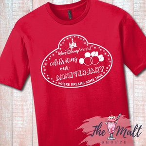 MALT SHOPPE Celebrating Our Anniversary Disney Dreams Come True Unisex Shirt