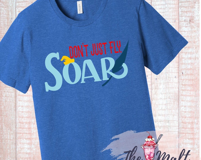 Dumbo Don’t Just Fly. Soar! Royal Blue Tee
