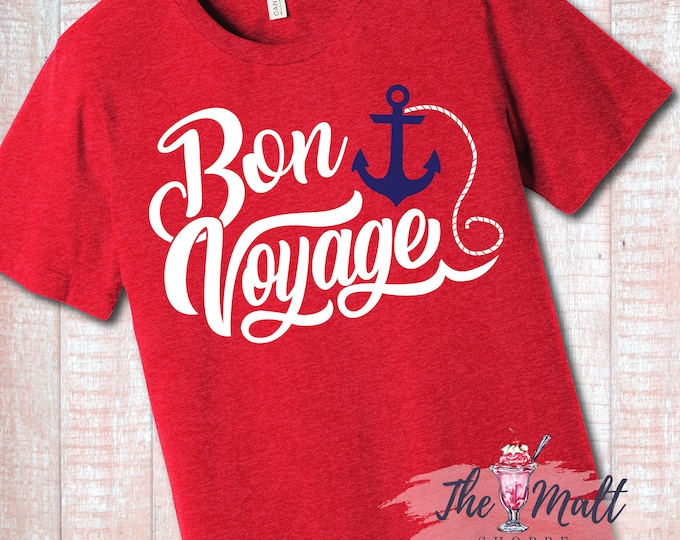 MALT SHOPPE Cruise Bon Voyage Vacation Trip Tee Shirt