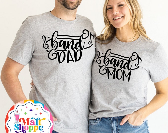 MALT SHOPPE Marching Band Mom Band Dad Custom Your Choice of Color