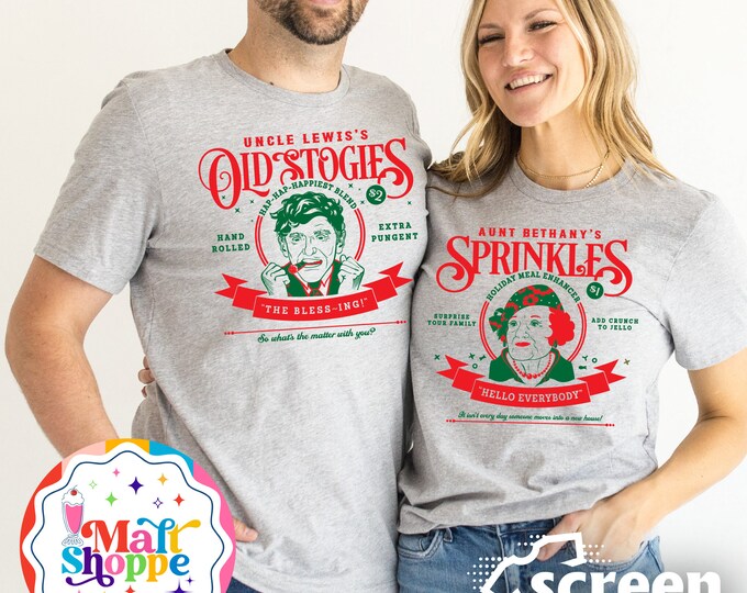 MALT SHOPPE Christmas Vacation Clark Griswold Uncle Lewis Stogies Shirt Hoodie