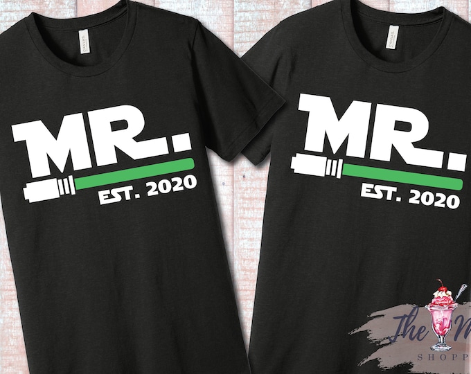 Star Wars Galaxy's Edge Mr Mr Couple Shirts Gay Couple Disney Honeymoon Shirts
