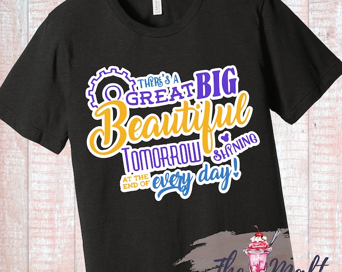 Disney Great Big Beautiful Tomorrow Black Tee