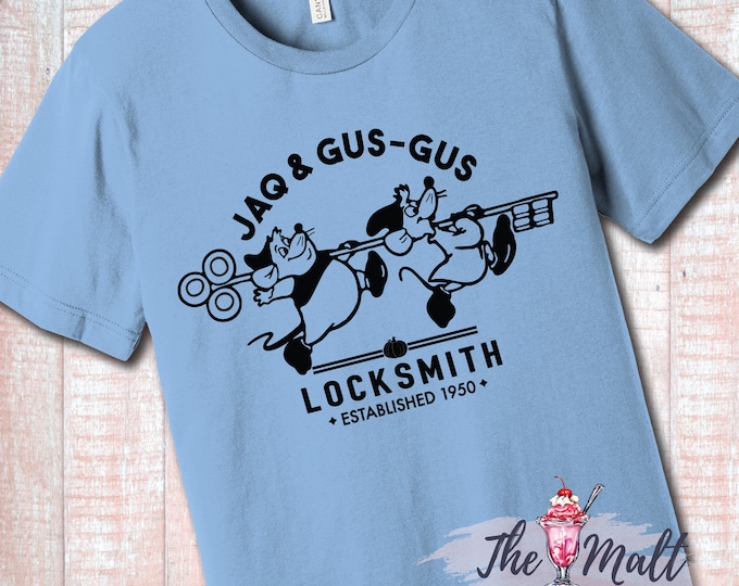 MALT SHOPPE Jac and Gus Gus Inspired by Cinderella Mice Disney Unisex Shirt