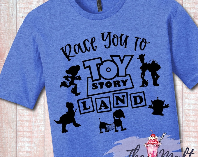 MALT SHOPPE Race You to Toy Story Land Inspired by Disney Hollywood Studios Vacation Youth Adult Shirt
