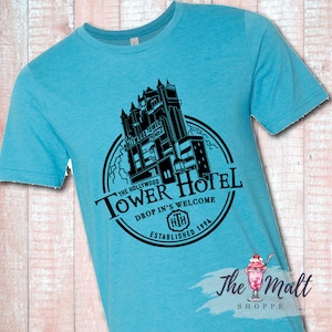 MALT SHOPPE Tower of Terror Hollywood Hotel Studios Disney Unisex Shirt