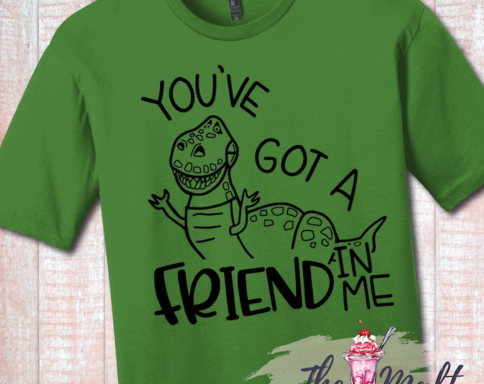 MALT SHOPPE You've Got a Friend In Me Toy Story Land Rex Inspired by Disney Hollywood Studios Vacation Youth Adult Shirt