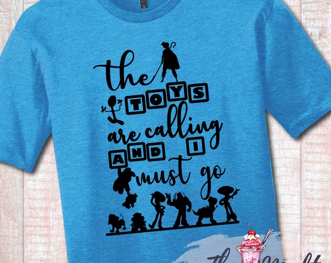 MALT SHOPPE Toys Are Calling and I Must Go Toy Story Land Inspired by Disney Hollywood Studios Vacation Youth Adult Shirt