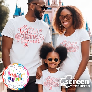 MALT SHOPPE Disney Four Parks Icons Disney World Best Christmas Ever Shirt T-Shirt Tank Top