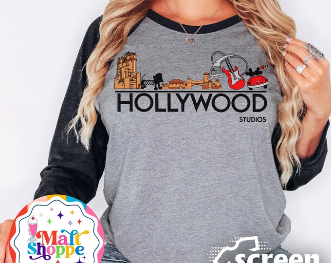 MALT SHOPPE Disney Hollywood Studios Skyline Design Shirt Tank Hoodie