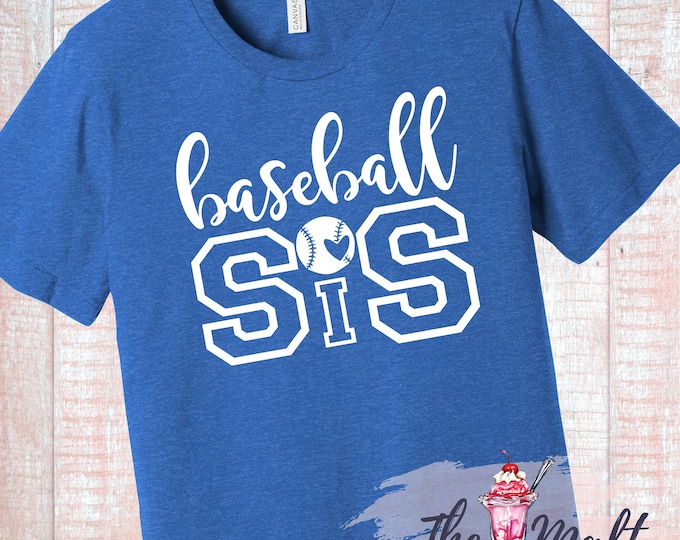 Baseball Sister Sis Design Shirt T-Shirt