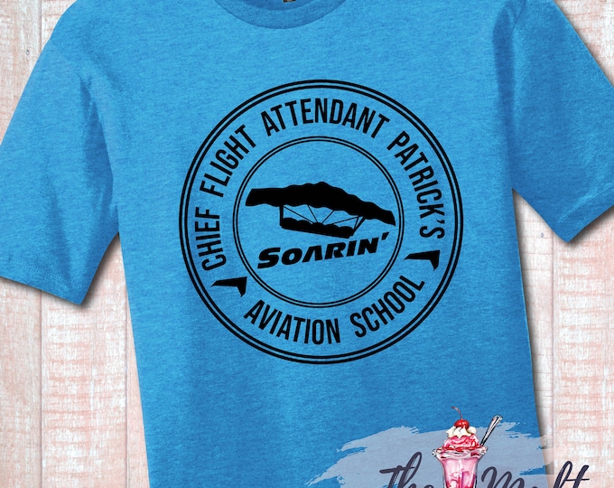 MALT SHOPPE Soarin' Chief Flight Attendant Patrick inspired by Disney Epcot Unisex Shirt Youth Adult
