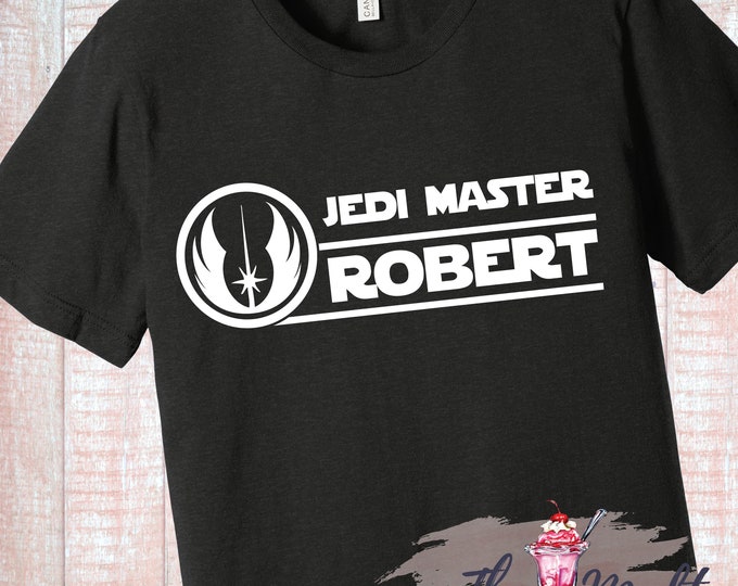 Jedi Master PERSONALIZED Star Wars Galaxy's Edge Rise of the Resistance Disney Shirt