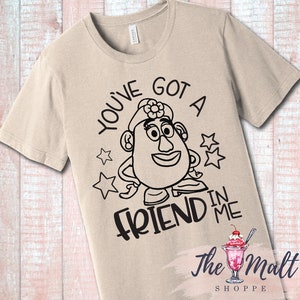MALT SHOPPE You&#39;ve Got a Friend In Me Toy Story Land Mrs Potato Head Inspired by Disney Hollywood Studios Vacation Youth Adult Shirt