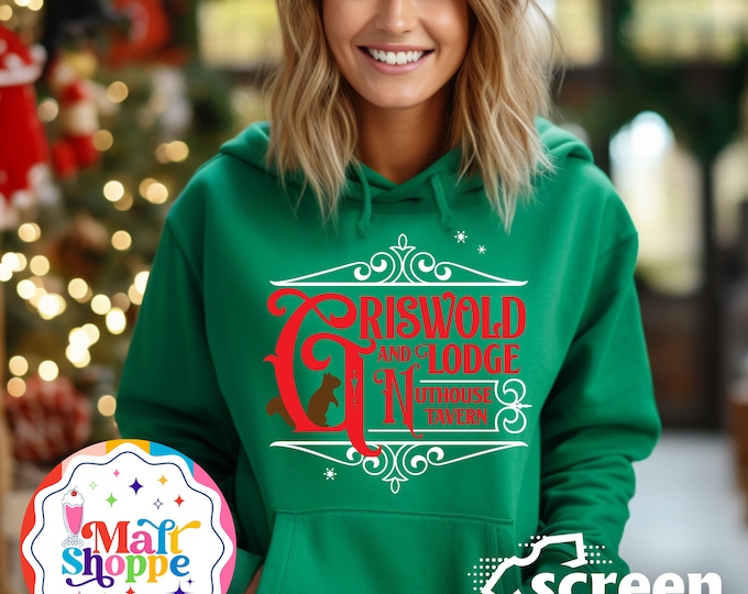 MALT SHOPPE Christmas Vacation Clark Griswold Lodge Nuthouse Shirt Hoodie
