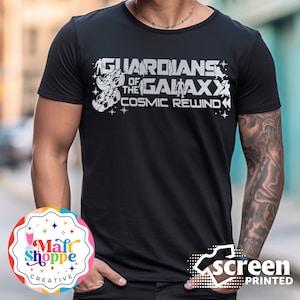 MALT SHOPPE Guardians Cosmic Rewind Silver Metallic Epcot Disney World Disneyland Shirt T-Shirt Tank Top