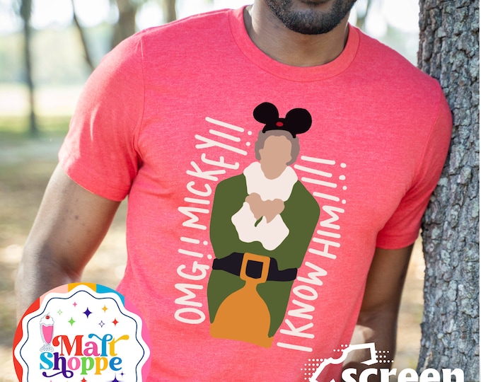 MALT SHOPPE Disney Holiday Christmas Mickey Elf Shirt