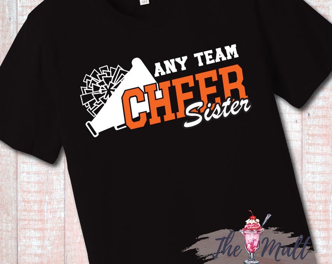 MALT SHOPPE Custom Any Team or Mascot Personalized Any Color Mom Dad Sister Brother Grandma Aunt Any Title