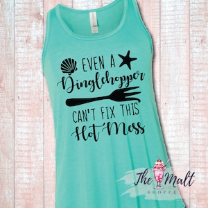 Ariel Little Mermaid Tank Top: Dinglehopper Hot Mess