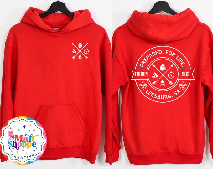 MALT SHOPPE BSA Hoodie and Zip Up Hoodie for Troop 982