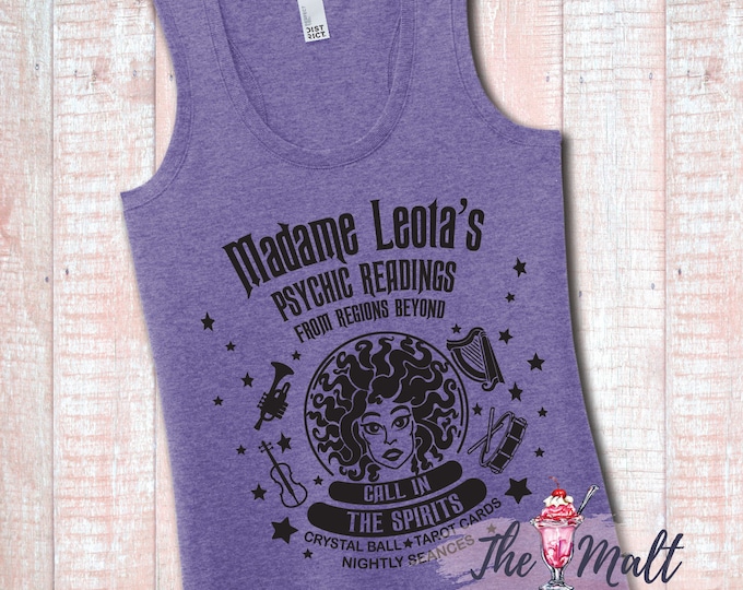 HAUNTED MANSION Madame Leota Foolish Mortals Disneyland Disney World Flowy Tank Top