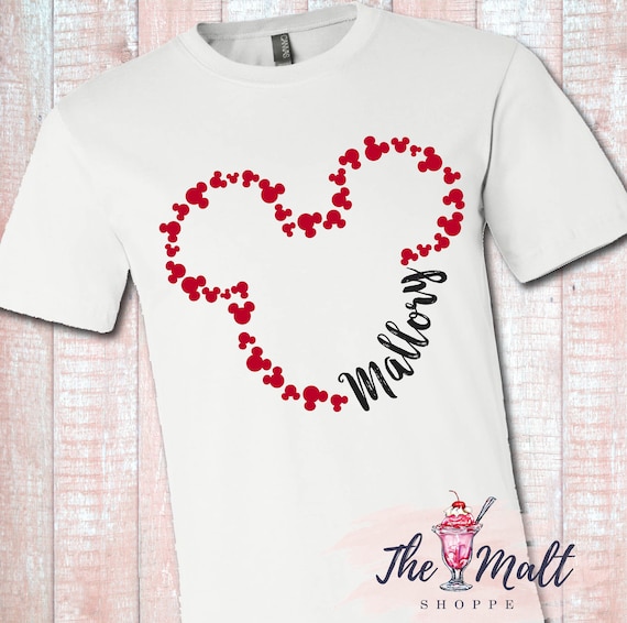 MALT SHOPPE Custom Youth Adult Unisex Mickey Minnie PERSONALIZED Disney Vacation Shirt
