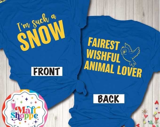 MALT SHOPPE Princess I'm Such a Snow White Whistle While You Work Seven Dwarfs Shirt
