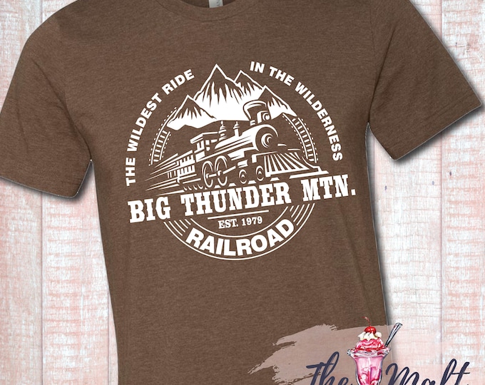 MALT SHOPPE Big Thunder Mountain Railroad inspired by Disney Magic Kingdom Unisex Shirt