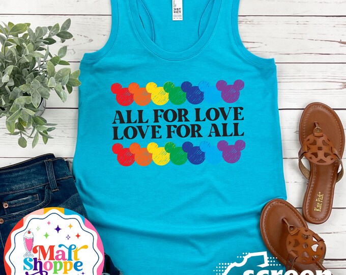 MALT SHOPPE All for Love Love for All Pride LGBTQIA+ Gay Days Disney