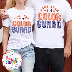 Custom Color Guard Shirt: Personalized Team Name & Colors
