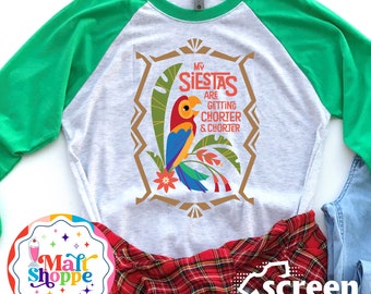 MALT SHOPPE Disney Magic Kingdom Tiki Room Jose Pierre Fritz Siestas are Getting Shorter Shirt Tank Hoodie