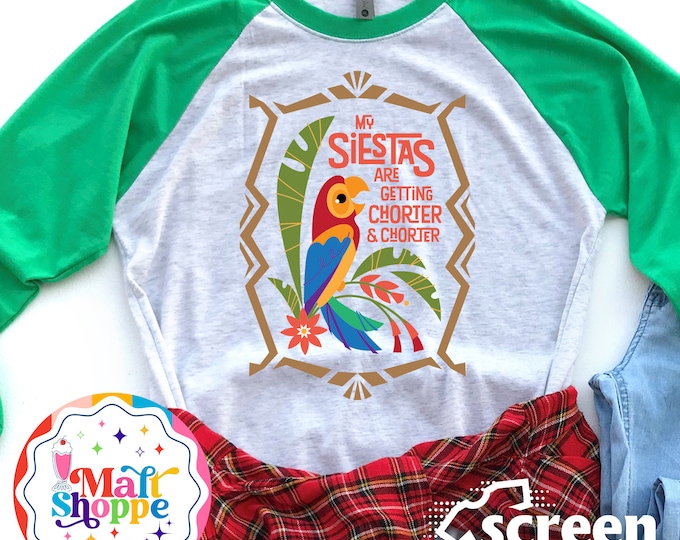 MALT SHOPPE Disney Magic Kingdom Tiki Room Jose Pierre Fritz Siestas are Getting Shorter Shirt Tank Hoodie