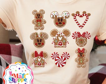 Christmas Malt Shoppe Disney Gingerbread FAUX Yarn Embroidery