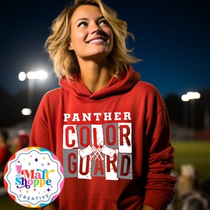 Custom Color Guard Team Hoodie: Marching Band Fan Apparel