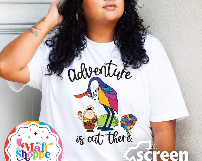 MALT SHOPPE Wilderness Explorer Up Adventure Is Out There Carl Ellie Russell Dug Kevin Adventure Shirt