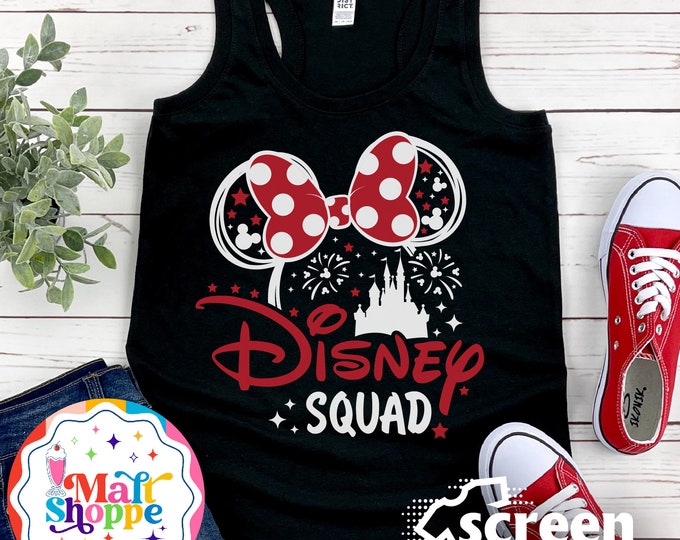 MALT SHOPPE Disney Squad Disney World Disneyland Family Couple Vacation Shirts