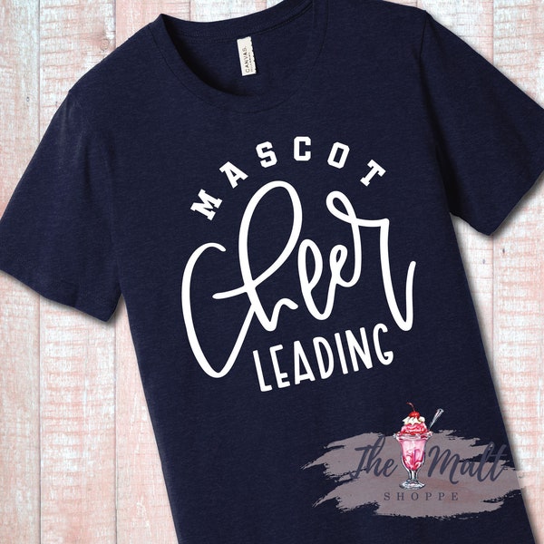 MALT SHOPPE Custom Any Team or Mascot Personalized Any Color Cheer Handwritten Letters Shirt