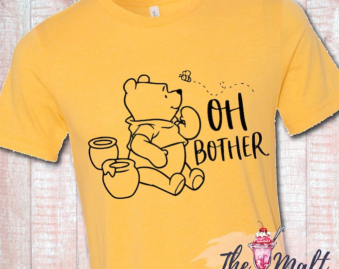 MALT SHOPPE Winnie the Pooh Oh Bother Disney Inspired Shirt