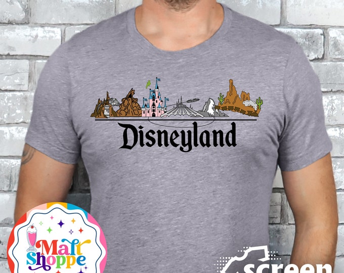 MALT SHOPPE Disney Disneyland Skyline Shirt