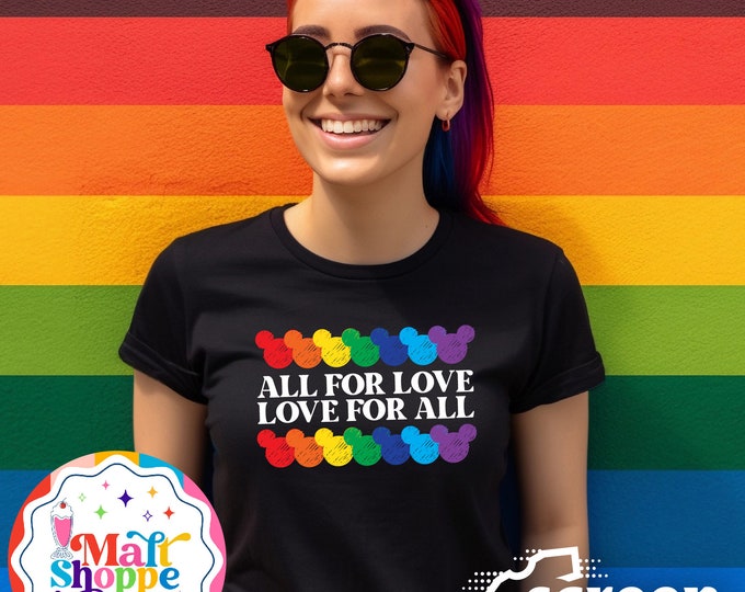 MALT SHOPPE All for Love Love for All Pride LGBTQIA+ Gay Days Disney