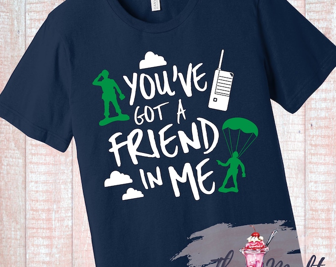 MALT SHOPPE Toy Story Army Men You've got a friend in me Hollywood Studios Toy Story Land Disney World Disneyland Unisex Tee
