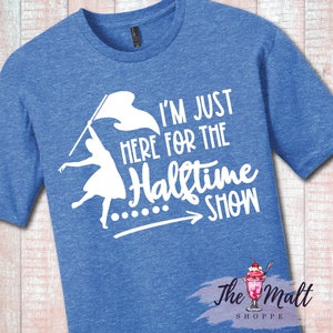 Color Guard Halftime Show Shirt: Marching Band Flag Line Tee