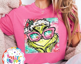 Christmas Malt Shoppe Grinch Pop Art Shirt