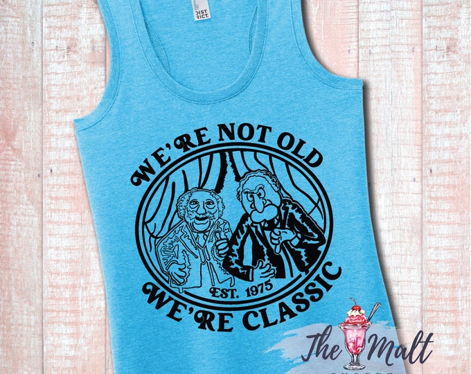 MALT SHOPPE Muppets Statler Waldorf Classic Disneyland Disney World Tank